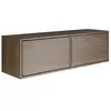 Meuble TV avec 2 abattants   FRAMME   aspect noyer   100 cm