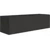 Selsey Veldio   Meuble Tv Mural Avec Façades Rainurées   100 Cm   Noir