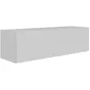 Selsey Veldio - Buffet TV suspendu avec façades striées, 100 cm, blanc