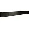 Selsey Framme - Tableau TV suspendu à six volets 300 cm, Noir