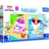 Trefl Uk³adanka Baby MAXI 2x10 elementów Weso³y dzieñ rekina, Baby Shark