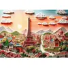 Trefl Puzzles 1000 pièces : 40e anniversaire - Paper Art 3D : Paris