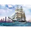 Trefl Puzzles 500 piAces, Sailing Towards chicago, Multicolore