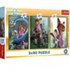 Trefl 3 Puzzles - Enquête Sur Les Animaux de Compagnie - Disney Zootop...