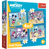 TREFL PUZZLE 4in1 Mickey Mouse Funny Occurrences 34669