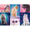 Puzzle 1000 pièces Trefl - Chats NEON - Dimensions 68.30 x 48 cm
