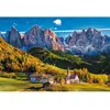 Puzzle paysage nature TREFL Val di Funes Dolomites Italie 1500 pièces