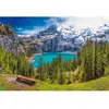 Puzzle Montagnes - TREFL - Lac d'Oeschinen - 1500 pièces - Adulte - 85 x 58 cm