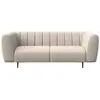 MESONICA Canapé 3 places shel - beige Shel
