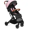 Poussette MoMi ESTELLE - Légère, 4 roues amortissantes, valise - Rose