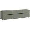 Petits meubles Meuble TV 3 portes 180 cm stratifiés vert