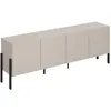 Meuble tv 4 portes 200 cm Bérénice Cachemire