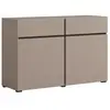 Petits meubles Buffet 2 portes 2 tiroirs stratifiés taupe