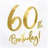 Serviette en papier 60th Birthday (Lot de 20)