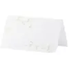 Party Deco Marque Place Papier Blanc et Branches dorées (Lot de 10)