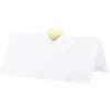 PartyDeco 10 MARQUE-PLACES BLANC CUR OR 10X5CM