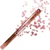 canon à confettis coeurs or rose 60cm - partydeco tukhr60-019r