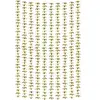 Rideau - Fleurs, Doré, 100x210cm