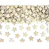 50 confettis bois étoiles 2x2cm nature - partydeco kons3-100