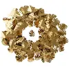 PartyDeco Confettis de table feuilles tropicales dorées métallisées 15 g