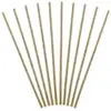 Pailles en papier, kraft, 19,5 cm (1 paquet / 10 pièces)