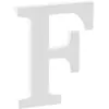 Lettre F en Bois Blanc 