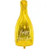 Ballon Bouteille de champagne or 32 x 32 cm