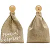 Party-Decoration Luck and Luck Sac cadeau en toile de jute « Special Surprise » pour Noël