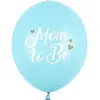 Lot de 6 Ballons"Mum To Be" Bleu - 30cm