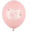 Lot de 6 Ballons"Mum To Be" Rose - 30cm