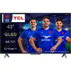 Tcl TV QLED 43C645 109 cm 4K UHD Google TV 2023 Aluminium brossé