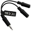 ESPERANZA Splitter Y câble mini-jack Mâle / mini-jack x 2 Femelles stéréo jack 3,5 mm 0.15M Noir - 5901299951132