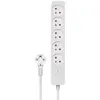 Savio - Bloc multiprises à 5 prises 3m white lz-09