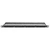 Lanberg PPU6-0024-B Rack Cabinets Patch Panel 24 Port 1U, Cat. 6, Shielded, Noir