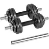 Haltères réglables Rebel ACTIVE dans un coffret de 15 kg avec barre