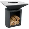 Brasero - ARTISS DESIGN - G2 Graphite - Bois - 90 x 90 x 98,2 cm