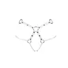 Obsessive String & Harnais A758 Blanc