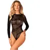 Body B137 S/M/L - Noir Obsessive SPICY en nylon XL/XXL