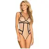 Obsessive Body Nudelia Satiné Beige & Noir