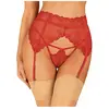Obsessive Lonesia Porte-jarretelles en dentelle - Rouge