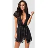 Obsessive - Kimono avec dentelle - Noir
