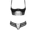 Obsessive - Ensemble Ouvert 2 Pièces Roxelia - Noir