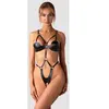 Obsessive - Dame Control Body Ouvert - Noir