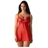 Obsessive Aliosa nuisette et string Rouge
