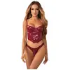 Obsessive - Redya Corset et String - Rouge