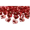 PartyDeco 30 CURS 3D PLASTIQUE TEINTÉ 21MM ROUGE