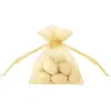 Lot de 20 pochettes organza or