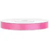 Merkloos / Sans marque 25 m Ruban de satin satin ruban cadeau rose largeur 6 mm