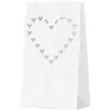 Lanterne photophore mariage avec coeurs x10