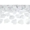 PartyDeco 100 Pétales de rose en tissu argenté 5 x 5 cm - Argent